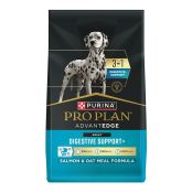 A bag of Pro Plan AdvantEDGE 3 in 1 Digestive Support Small Breed Salmon and Rice dry dog food.