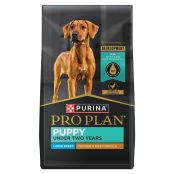 Bag of Purina Pro Plan Large Breed Puppy chicken and rice dry dog food
