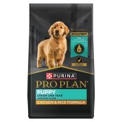 Bag of Purina Pro Plan Puppy Shredded Blend chicken and rice dry dog food