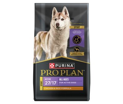 Purina Pro Plan Active, High Protein Dog Food, SPORT 27/17 Chicken and Rice Formula